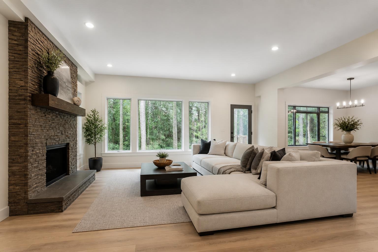 Living Room Modernization — illustrative after concept
