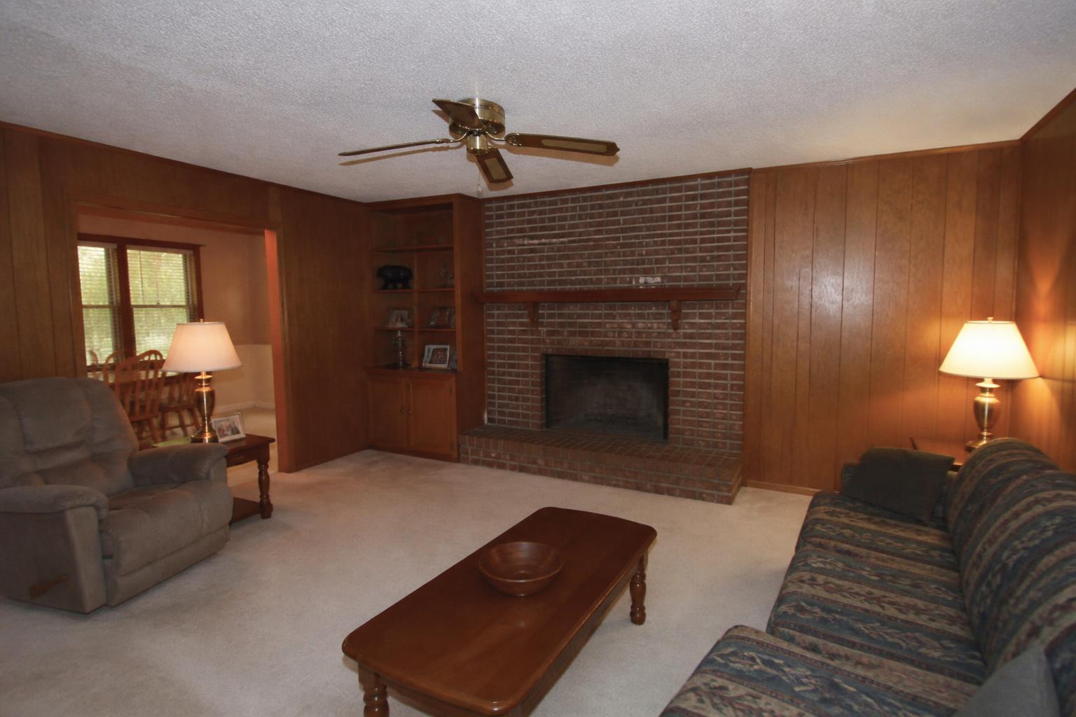 Living Room Modernization — illustrative before concept